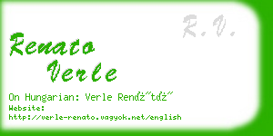 renato verle business card